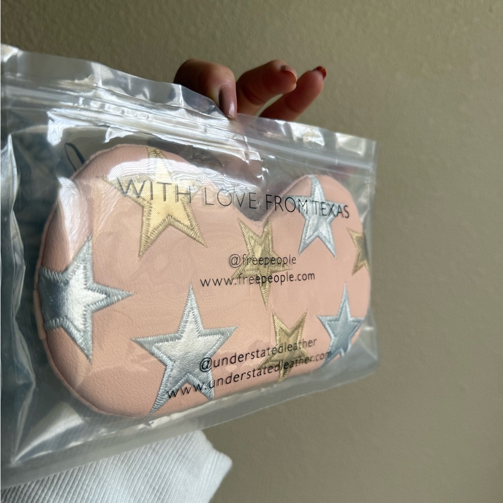 Free People x Understated Leather Eye Mask Pink - Picture 5 of 8